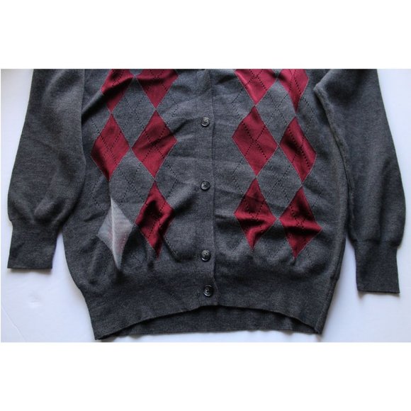 Alexander Wang Argyle Cardigan With Sheer Diamonds Balsamic Size XS - Picture 7 of 9